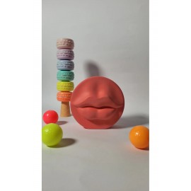 Dekoratif Pembe Dudak Şamdan (Mumluk)