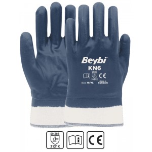 BEYBİ KN6 PAMUK NİTRİL ELDİVEN (144 adet)
