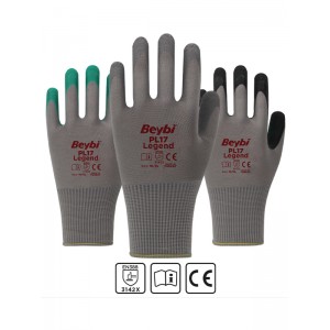 BEYBİ PL17 LEGEND POLYESTER ÖRME LATEKS ELDİVE 144 adet
