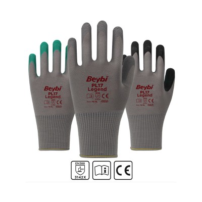 BEYBİ PL17 LEGEND POLYESTER ÖRME LATEKS ELDİVE 144 adet