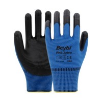 BEYBİ PN5 ZEBRA POLYESTER ÖRME NİTRİL ELDİVEN 288 adet