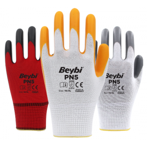 BEYBİ PN5 POLYESTER ÖRME NİTRİL ELDİVEN (288 adet)