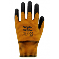 BEYBİ PN ZEBRA POLYESTER ÖRME NİTRİL ELDİVEN (288 adet)