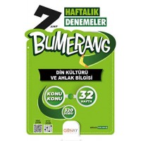 Günay Yayınları 7.SINIF Bumerang 32 Haftalık Din Kültürü ve Ahlak Bilgisi Denemeleri