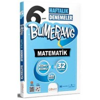 Günay yayınları 6. SINIF Bumerang 32 Haftalık Matematik Denemeleri