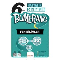 Günay yayınları 6. SINIF Bumerang 32 Haftalık Fen Bilimleri Denemeleri