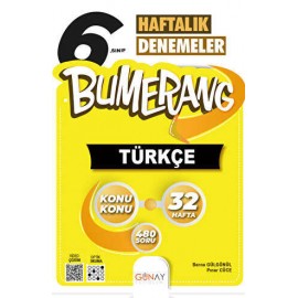 Günay yayınları 6. SINIF Bumerang 32 Haftalık Türkçe Denemeleri