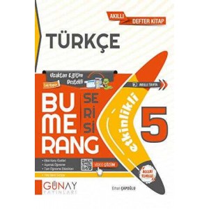 Günay yayınları 5.SINIF  Bumerang Etkinlikli Türkçe