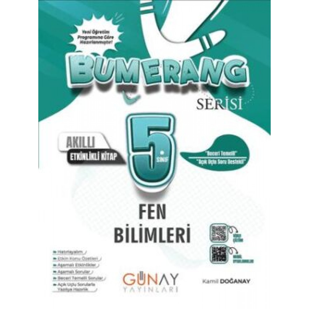 Günay yayınları 5.SINIF Bumerang Etkinlikli Fen Bilimleri